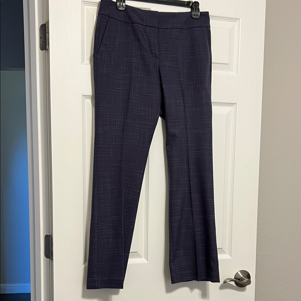 Ann Taylor Factory Grey/Blue Straight Leg Pants